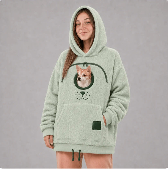 Ciepła bluza z kapturem oversize